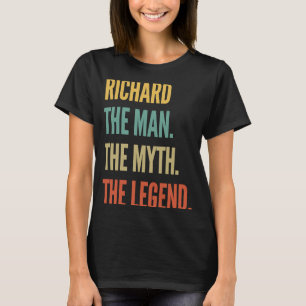 Camiseta Richard El Hombre El Mito La Leyenda