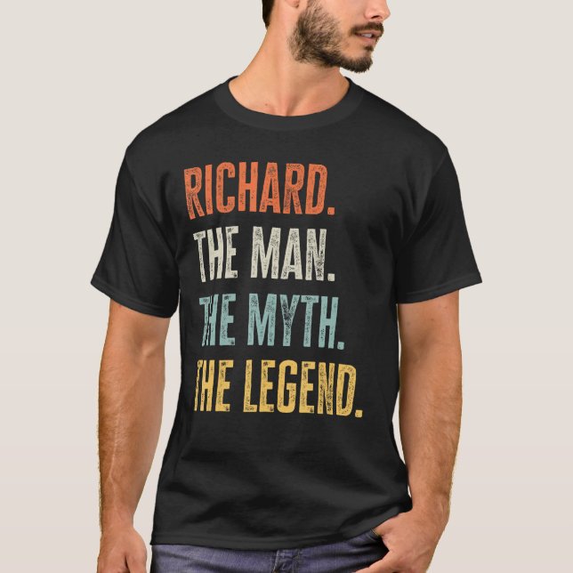 Camiseta Richard, el mejor nombre, la leyenda del mito del  (Anverso)