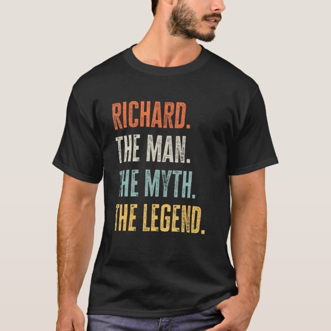 Camiseta Richard, el mejor nombre, la leyenda del mito del  (Anverso)