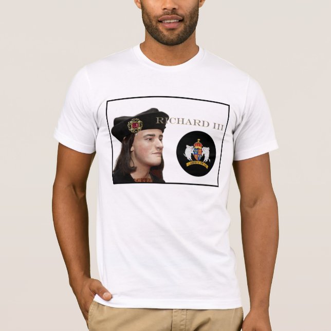 Camiseta Richard III y su insignia blanca del verraco (Anverso)