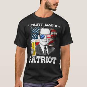 Camiseta Richard M Nixon Fiesta Como Patriota 4 De Julio