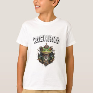 Camiseta Richard Nombre Con Rana Steampunk,
