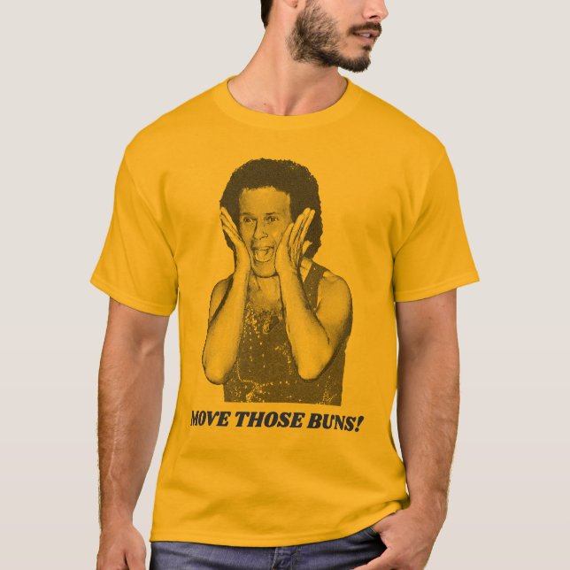 Camiseta Richard Simmons - Mover Esos Buns Retro Fitness (Anverso)