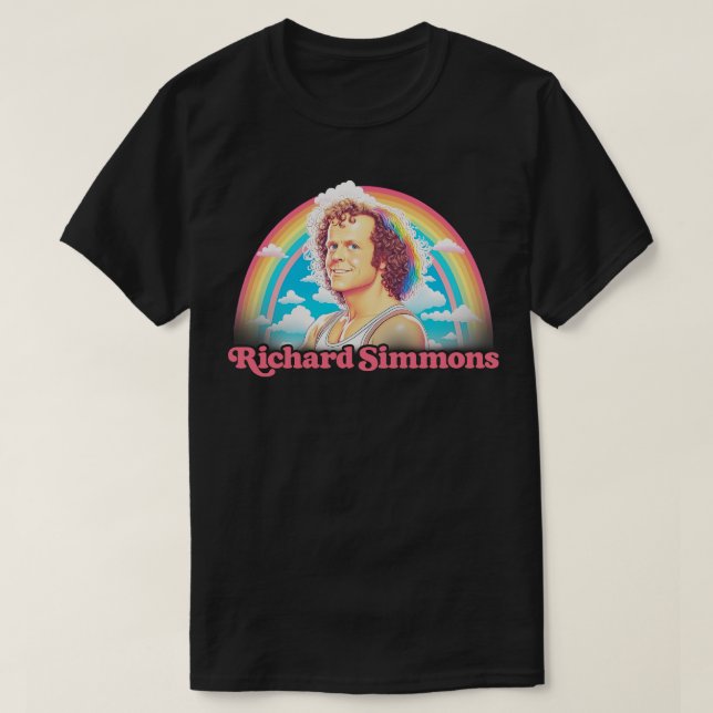 Camiseta Richard Simmons Retro Arte de fans estéticos del a (Diseño del anverso)