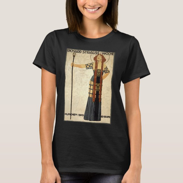 Camiseta Richard Strauss-Woche, de estilo Art Nouveau vinta (Anverso)