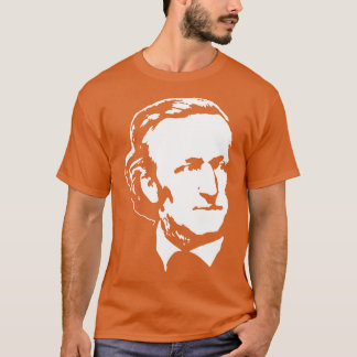 Camiseta Richard Wagner White Sobre El Negro