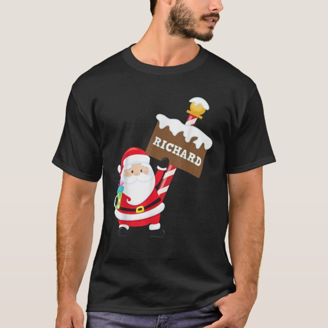Camiseta Richard Xmas Nombre Familia Apellidos Navidades S (Anverso)