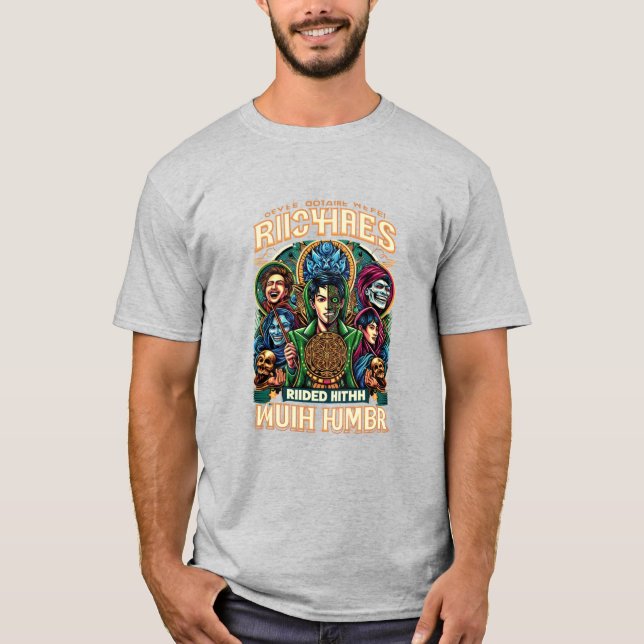 Camiseta Riches rotos con humor (Anverso)