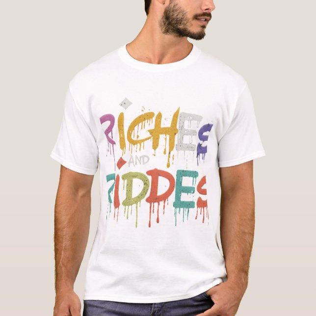 Camiseta Riches y acertijos (Anverso)