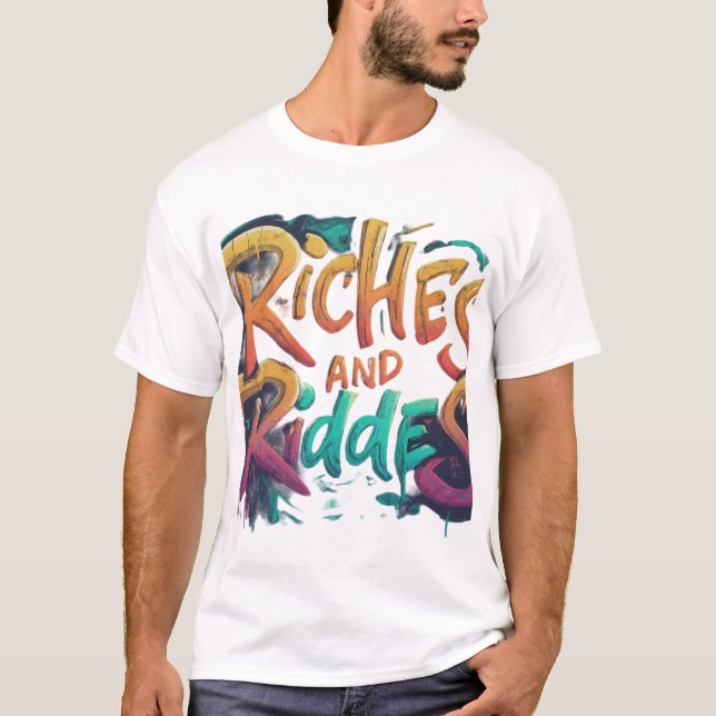 Camiseta Riches y acertijos (Anverso)