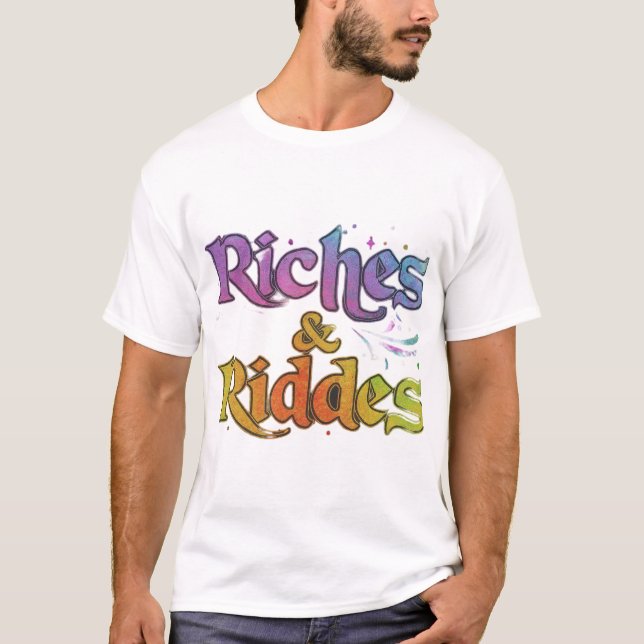 Camiseta Riches y acertijos (Anverso)