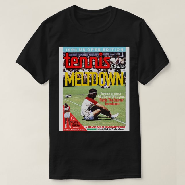 Camiseta Richie The Baumer Tenenbaums Meltdown Magazine Cov (Diseño del anverso)