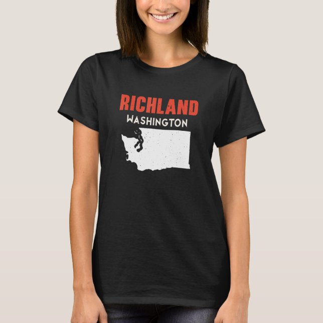 Camiseta Richland Washington USA State America Travel Washi (Anverso)