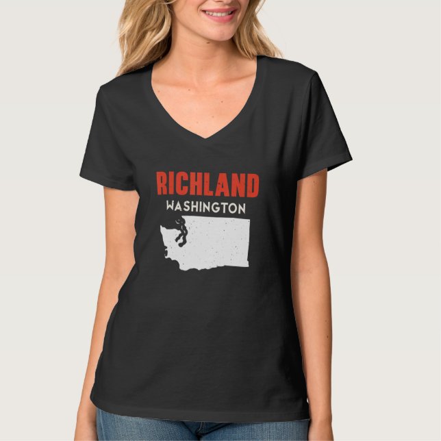 Camiseta Richland Washington USA State America Travel Washi (Anverso)