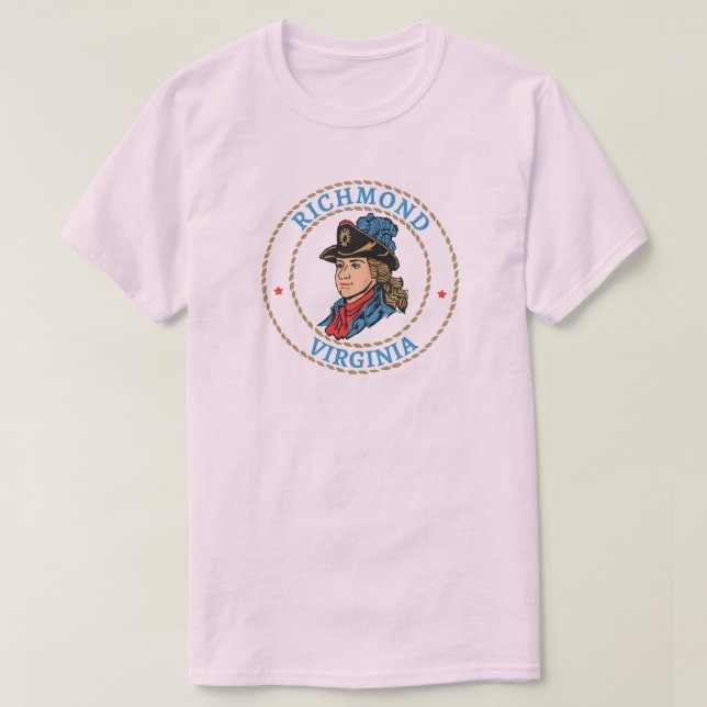 Camiseta Richmond Virginia Colonial (Diseño del anverso)