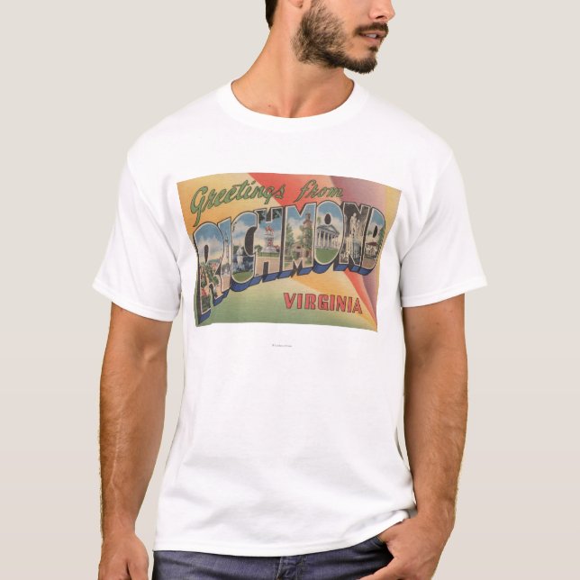 Camiseta Richmond, Virginia - escenas grandes de la letra (Anverso)