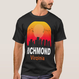 Camiseta Richmond Virginia Vintage Sunset Retro