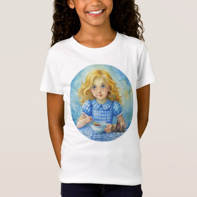 Camiseta Ricitos de oro y los tres osos (Anverso)