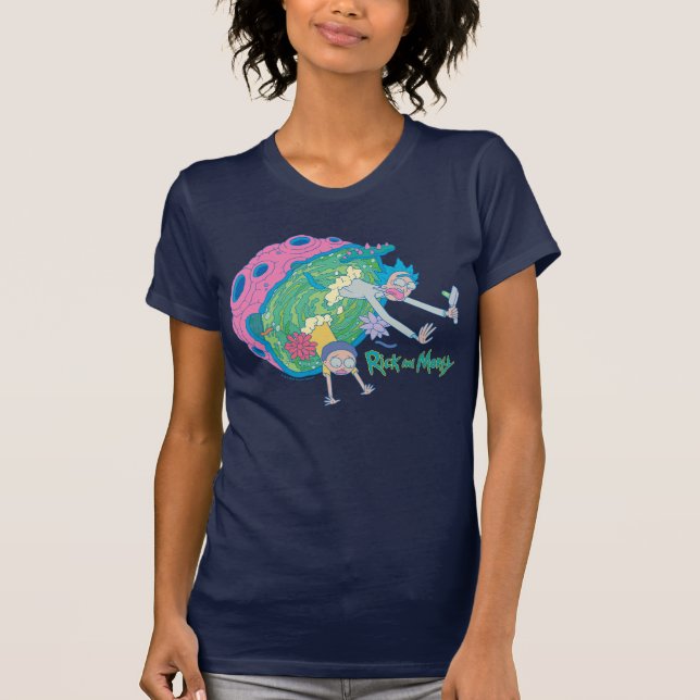 Camiseta RICK AND MORTY™ | Abandonar El Portal Infectado (Anverso)