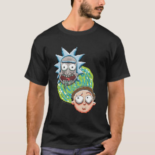 Camiseta RICK AND MORTY™   Gráfica del portal de píxeles