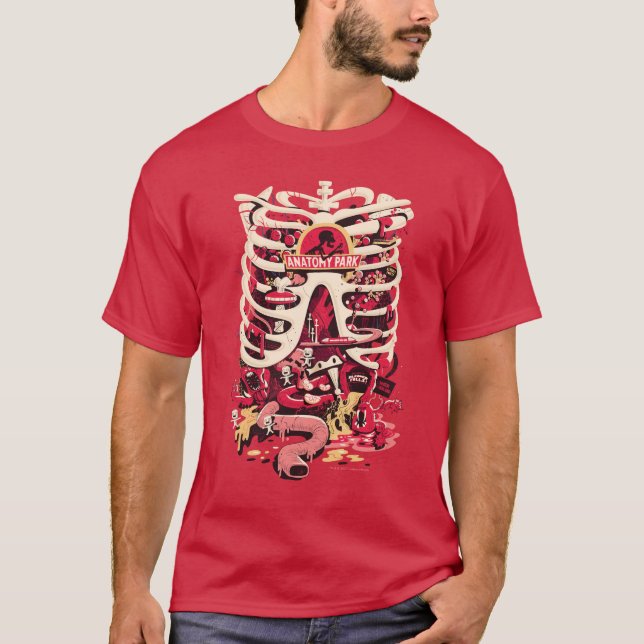Camiseta RICK AND MORTY™ | Jaula de costillas del parque de (Anverso)