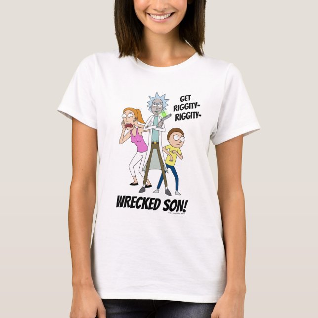 Camiseta RICK AND MORTY™ | Rick, Morty y Summer (Anverso)