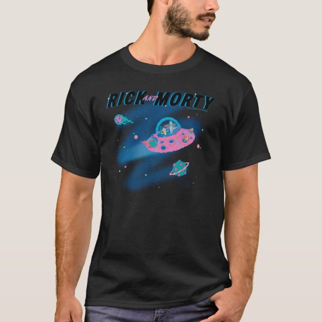 Camiseta RICK AND MORTY™ | Viajar por el espacio (Anverso)