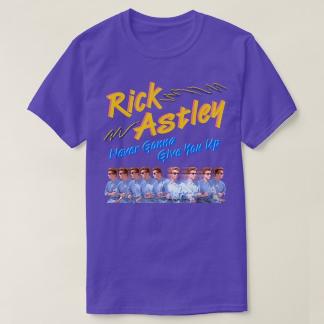 Camiseta Rick Astley nunca te rendirá (Diseño del anverso)
