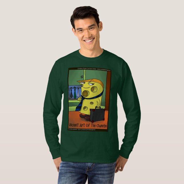 Camiseta Rick London Arte Antiguo De Corbata Queso Cómic (Anverso completo)