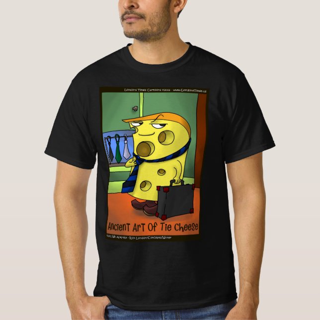 Camiseta Rick London Arte Antiguo De Corbata Queso Cómic (Anverso)