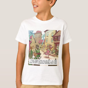 Camiseta Rick London Dibujos Animados de Gatos Divertidos C