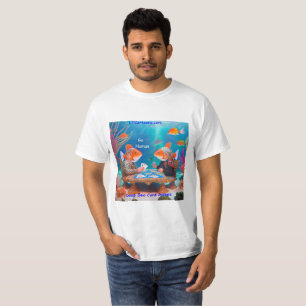 Camiseta Rick London Fish Jugando "Go Fish" Juego de Cartas