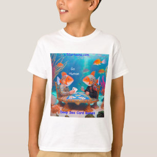 Camiseta Rick London Fish Jugando Juego de Cartas "Ve a Pes