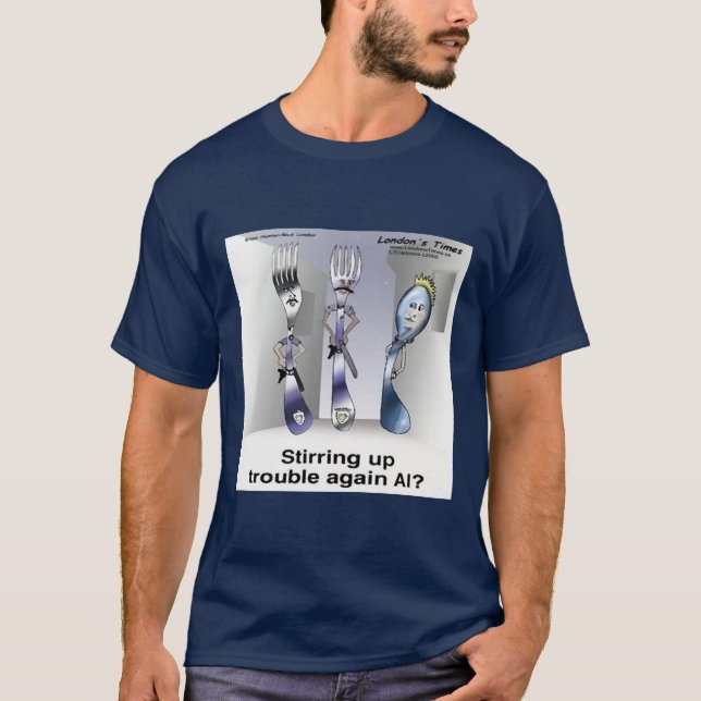 Camiseta Rick London Funny Silverware Police (Anverso)