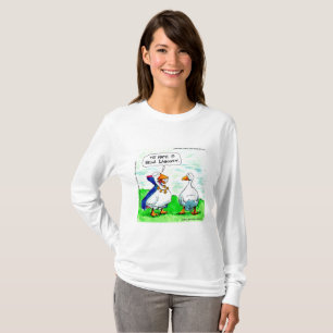 Camiseta Rick London Mujer LS Divertido Vampire Ganso Con C