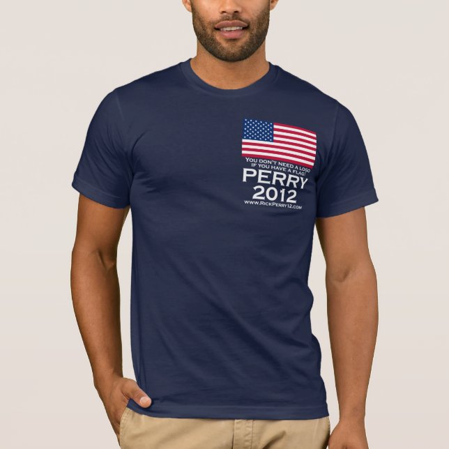 Camiseta Rick Perry 2012 para el presidente (Anverso)