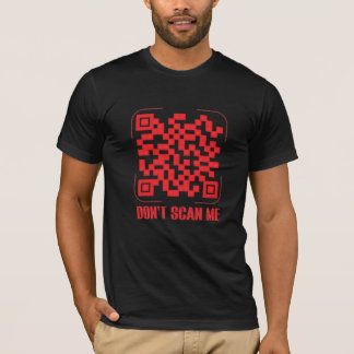 Camiseta rick roll gracioso código de exploración QR no me