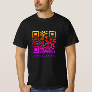 Camiseta rick roll gracioso código de exploración QR no me 