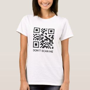 Camiseta rick roll gracioso código de exploración QR no me