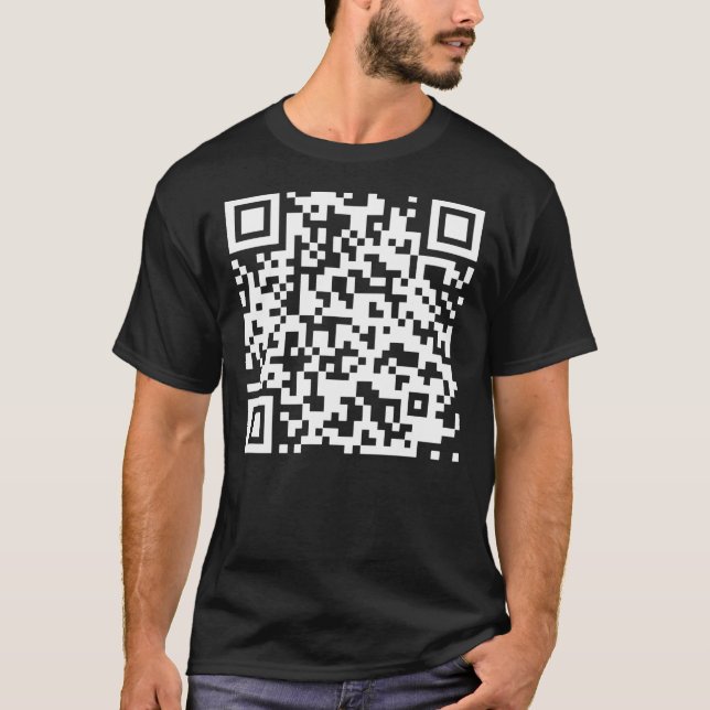 Camiseta Rick Roll QR Code Meme Classic T-Shirt (Anverso)