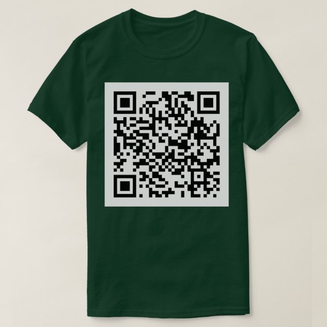 Camiseta Rick Roll QR Code Pillow (Diseño del anverso)