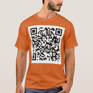 Camiseta Rick Roll QR Código Niños Larga Manga TShirt
