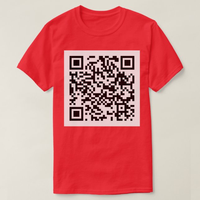 Camiseta Rick Roll QR Código Niños Larga Manga TShirt (Diseño del anverso)