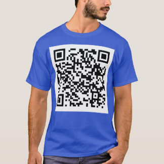 Camiseta Rick Roll QR Código Niños Larga Manga TShirt