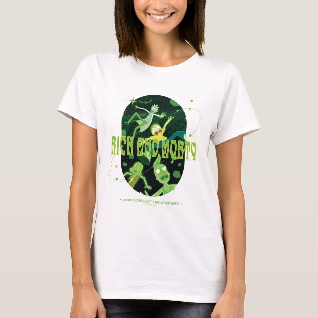 Camiseta Rick y Morty Falling Citation Badge (Anverso)