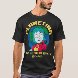 Camiseta Rick y Morty Planetina Every Litter Bit cuentan Z