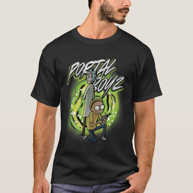 Camiseta Rick y Morty - Portal Boyz (Anverso)