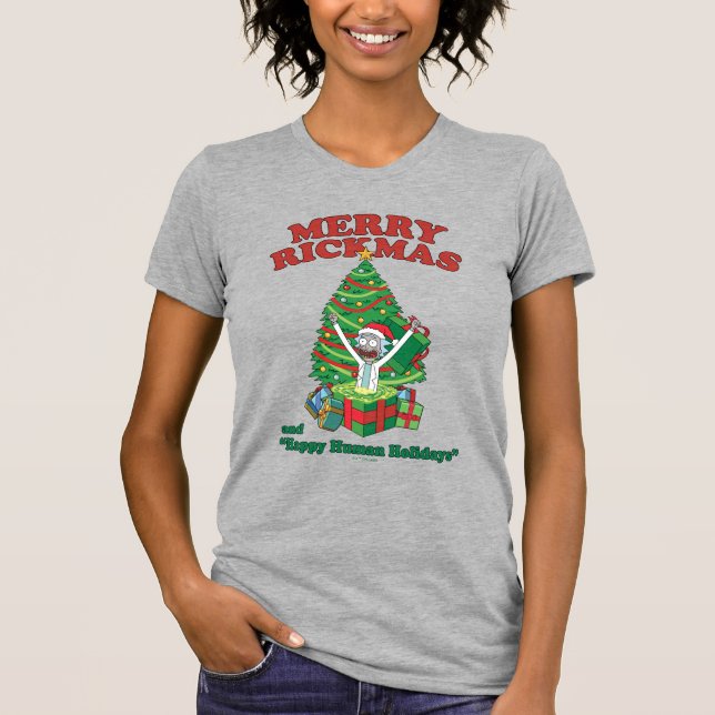 Camiseta Rick y Morty | Portal Rick Merry Rickmas (Anverso)