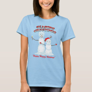 Camiseta Rick y Morty   Saludos de la temporada de Snowmen