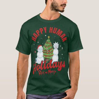 Camiseta Rick y Navidades mortales felices feriados humanos